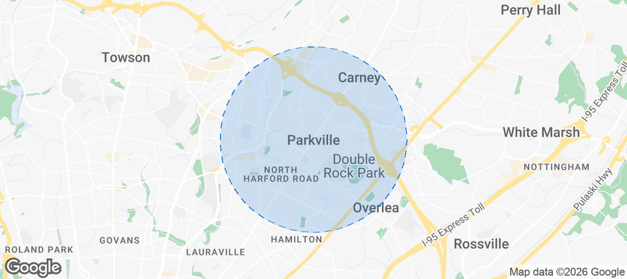 Parkville Airbnb map